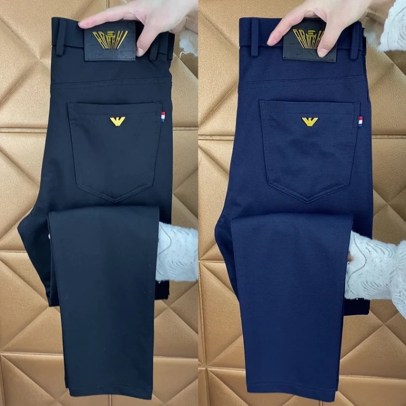 【正码】春夏款 华夫格商务休闲裤高弹-【专柜品质】