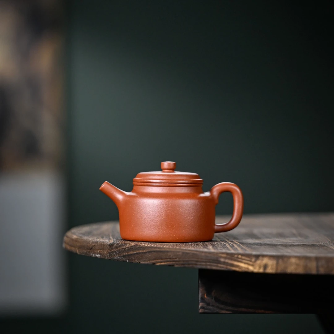 【红泥·德钟】宜兴原矿紫砂红泥 精工制作德钟壶165cc