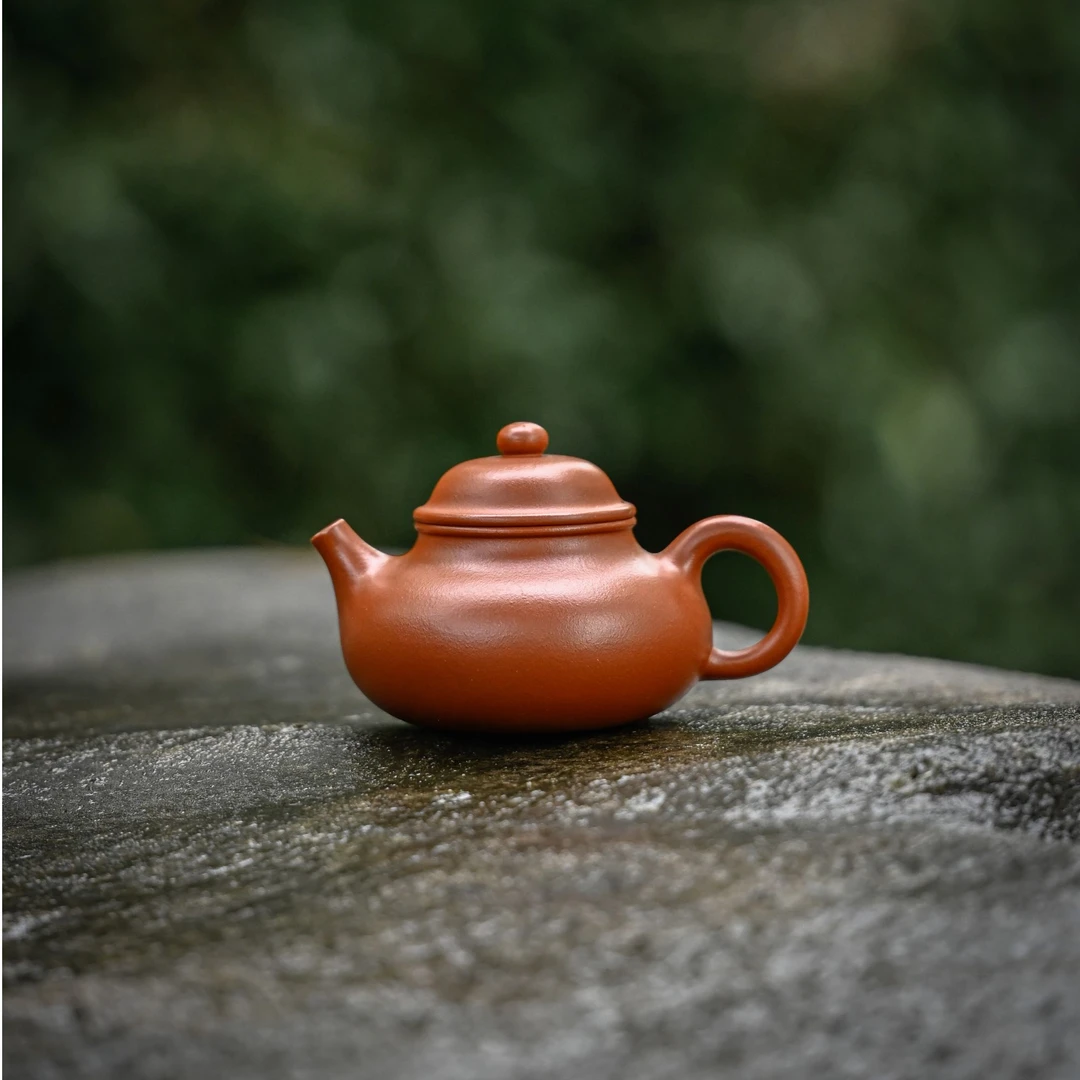 X【朱泥·容天】老林出品原矿朱泥精工手制容天壶140CC