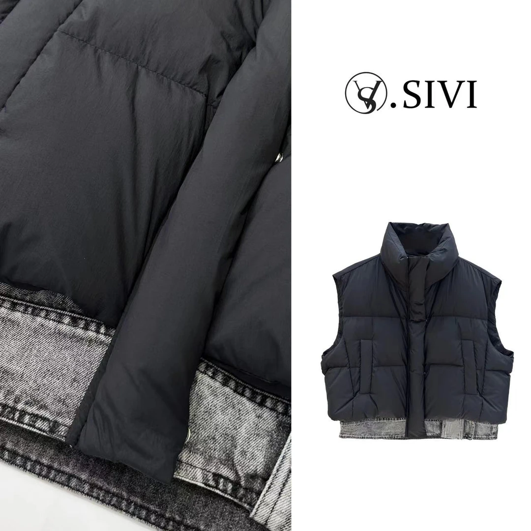 熙薇轻奢气质羽绒马甲【围炉夜话】冬季新款时尚外套F6922