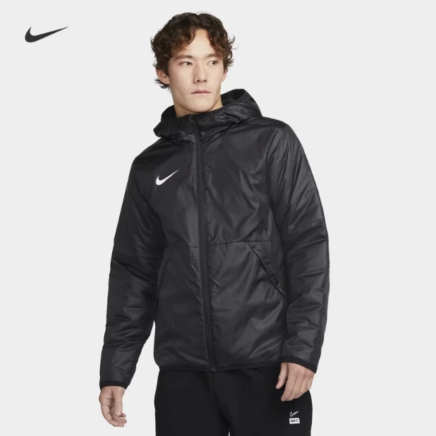 NIKE/耐克男子经典梭织防泼水加绒里料足球夹克外套CW6768-010