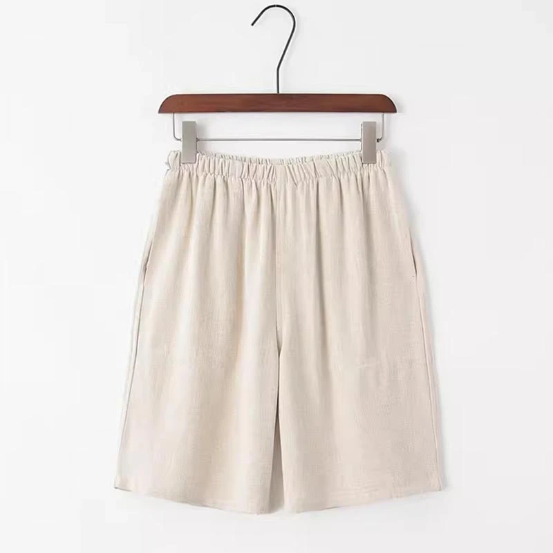 夏季短裤男士薄款太极服复古中式宽松中国风休闲沙滩裤小号5分裤