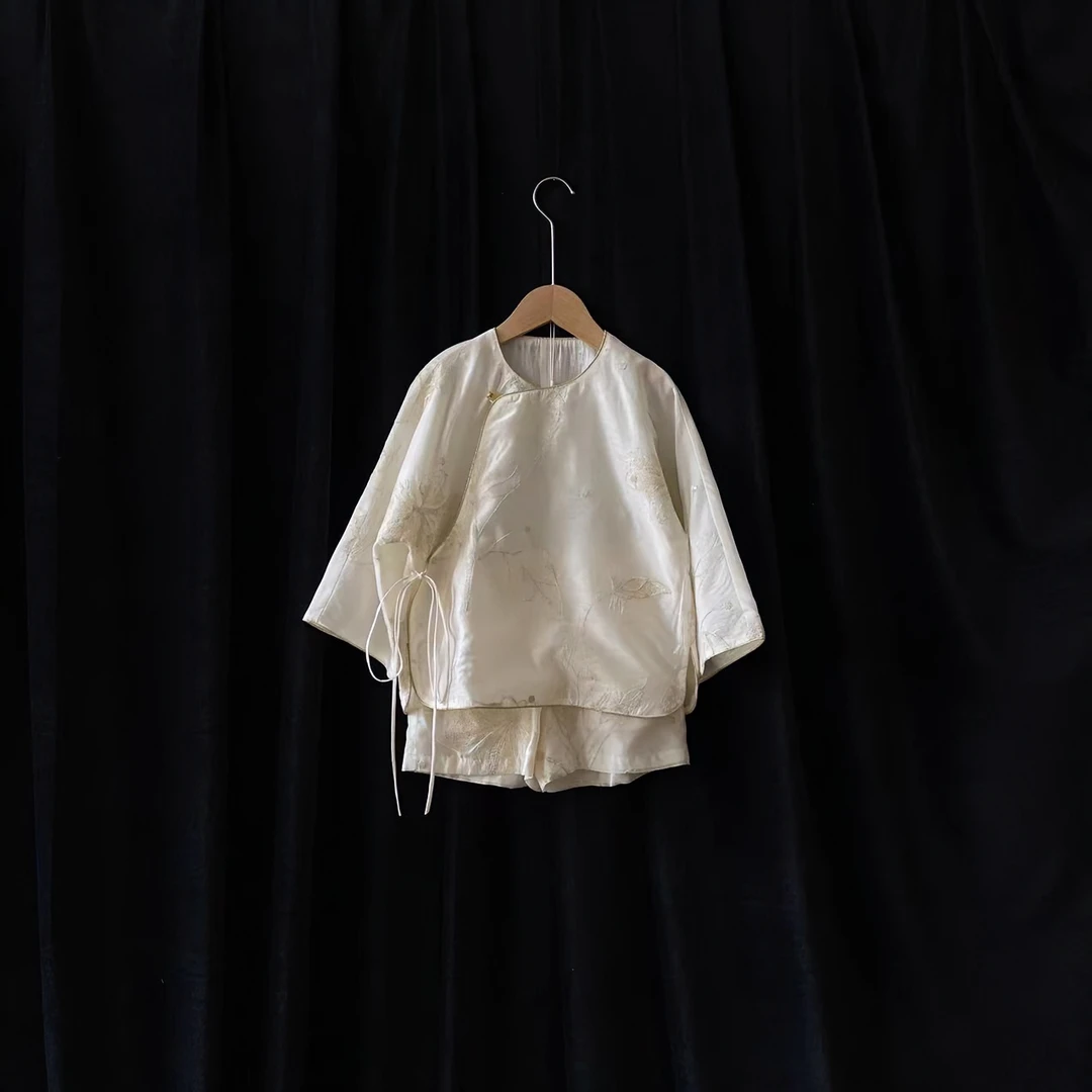 【喜儿定制】春季新款中国风长袖宝宝女童复古新中式汉服外套