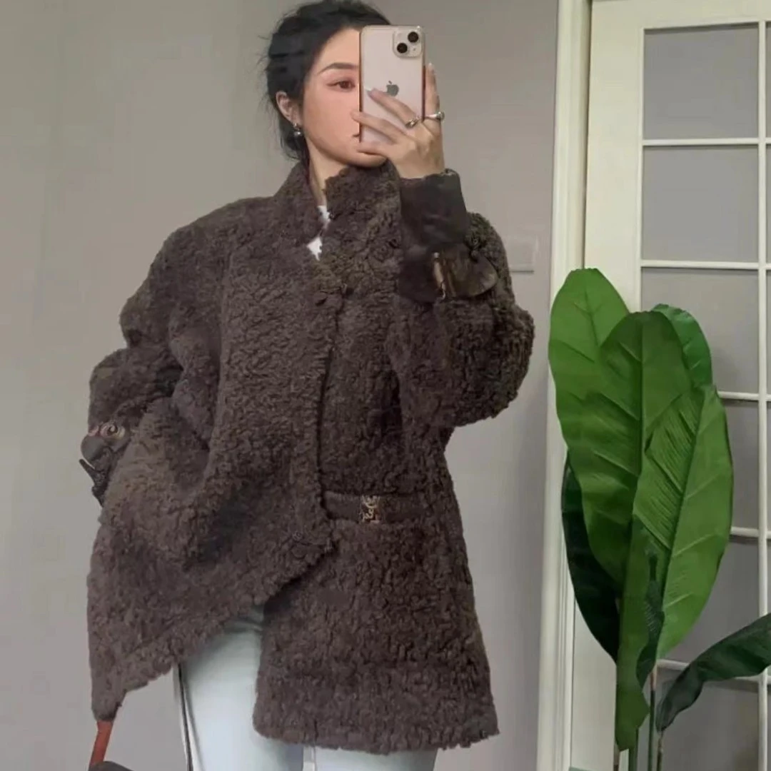 高档藏式冬季外套欧美风民族网红时尚休闲百搭宽松加绒ins气质