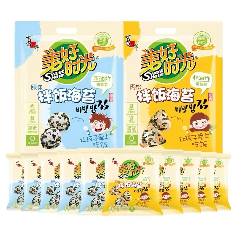 sweethour/美好时光【临期】非油炸拌饭海苔50克高蛋白零食小吃