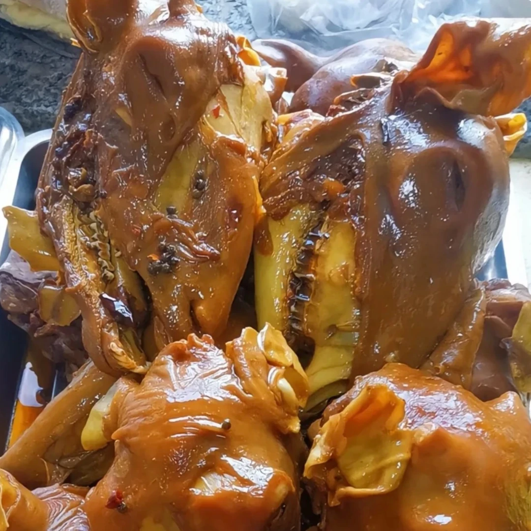 五香卤羊头套货（头1.5斤、肠1斤肚半斤、心肝肺2斤）  5斤 顺丰包邮