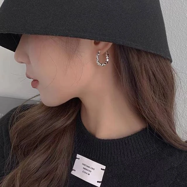 925银耳饰 气质百搭碎银耳扣