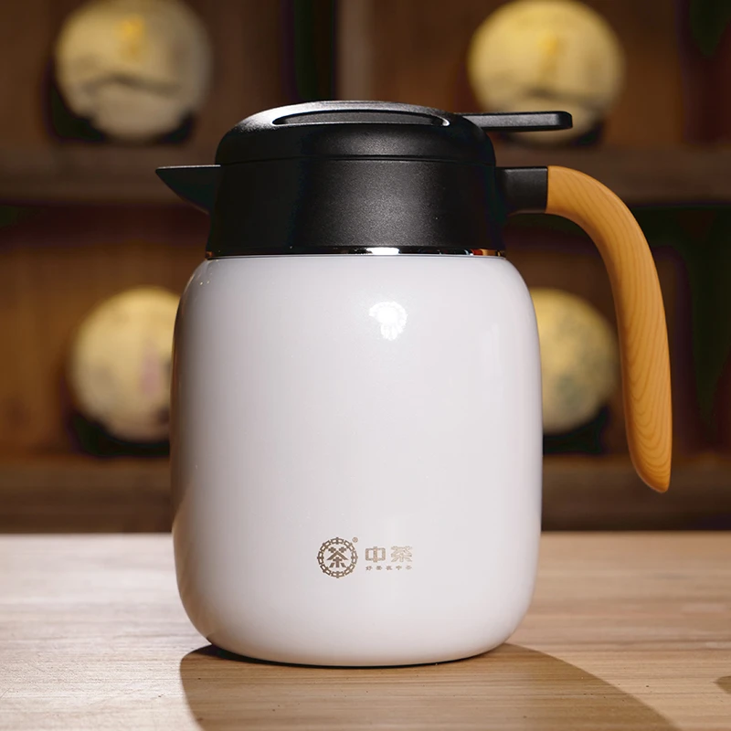中茶不锈钢焖茶壶1L 茶具 泡茶壶 大容量 盒装 水壶茶叶