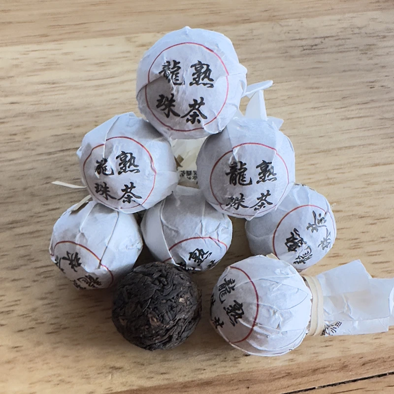 冰岛庄园冰岛古树龙珠熟茶7克/颗