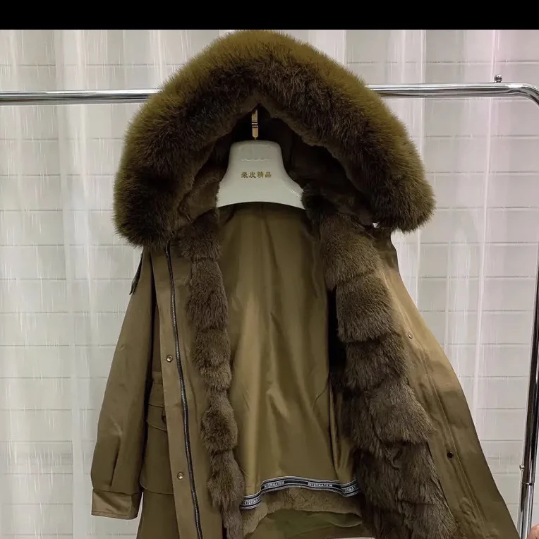 真毛冬季保暖加厚可拆卸女士外套直播间为准