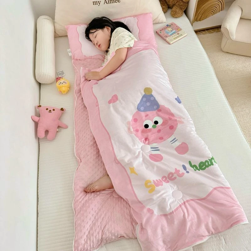 儿童睡袋秋冬款婴儿卡通睡袋被子两用宝宝防踢被子神器四季通用