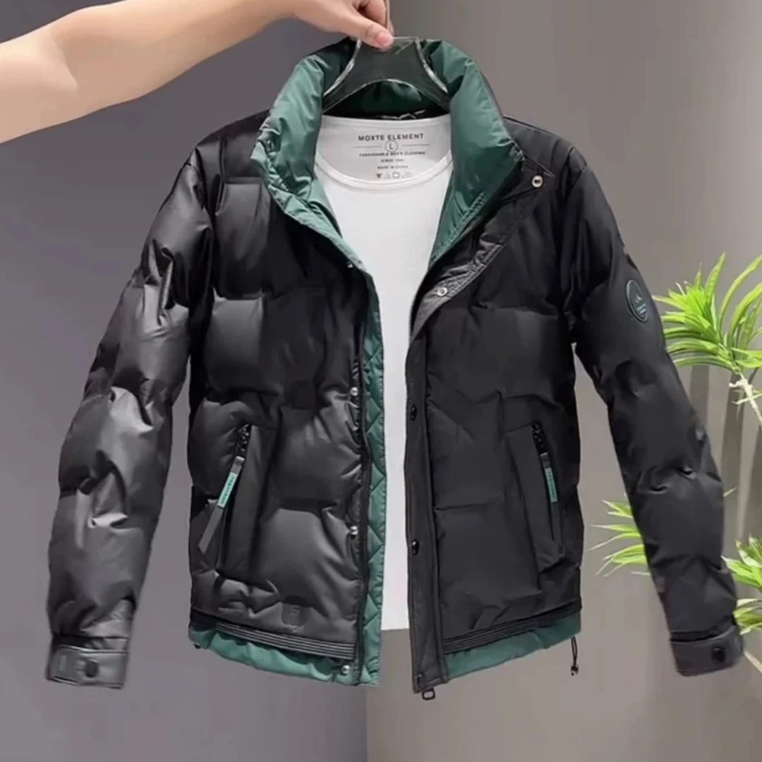 【D66】男士时尚休闲百搭保暖羽绒服立领冬季加厚潮流男装