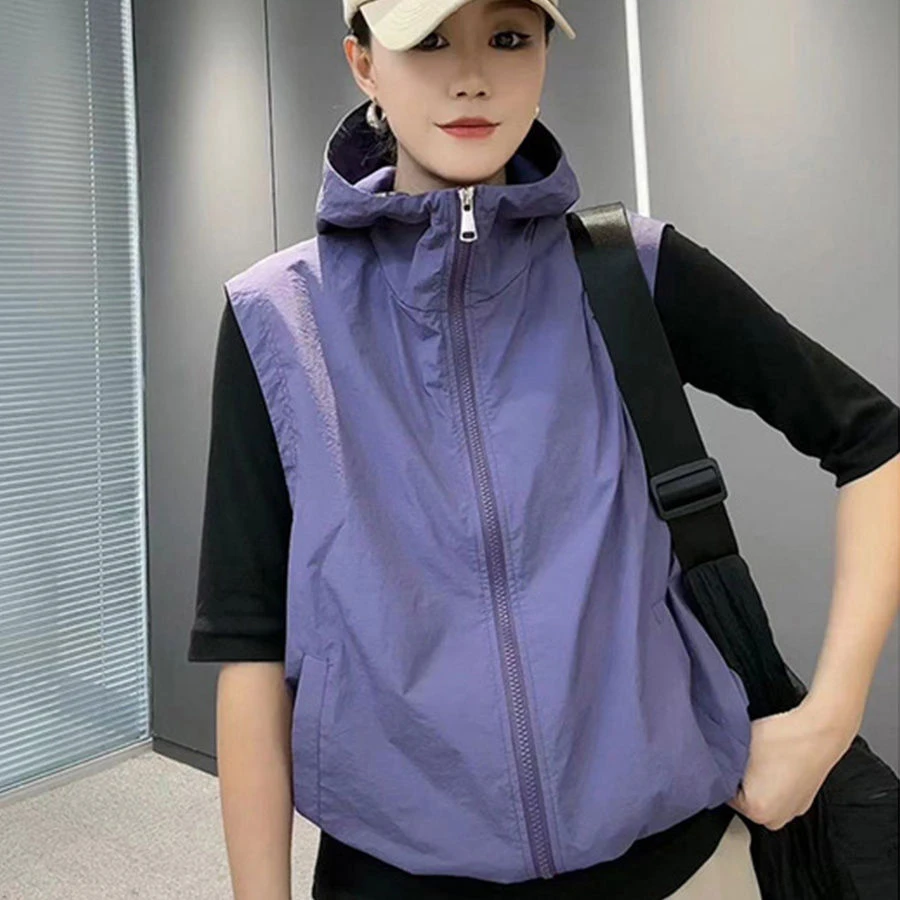 【双层带网】2023新款女装洋气时髦马甲百搭上衣休闲马夹背心