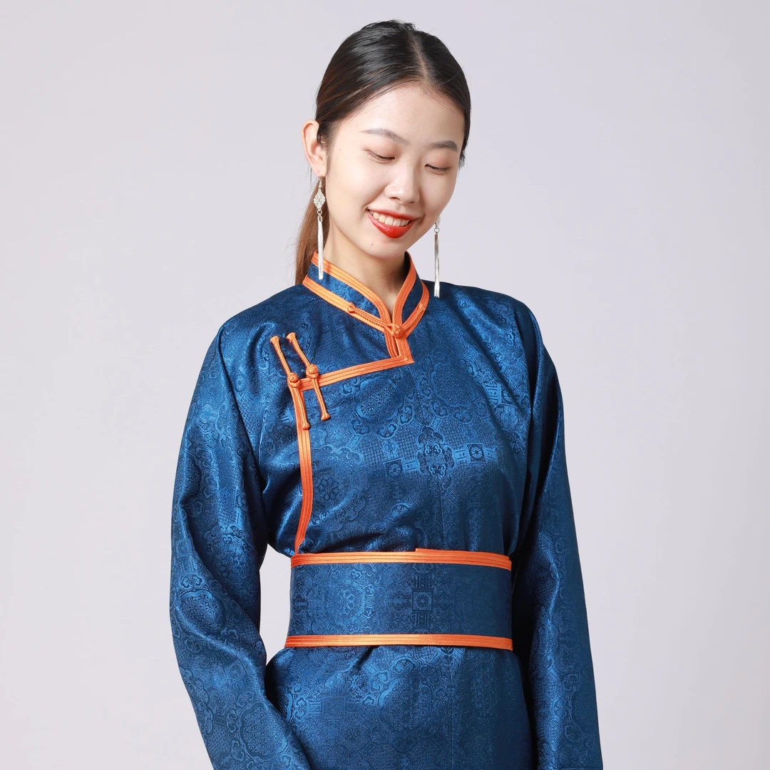 原创蒙元素春秋款蒙古袍子