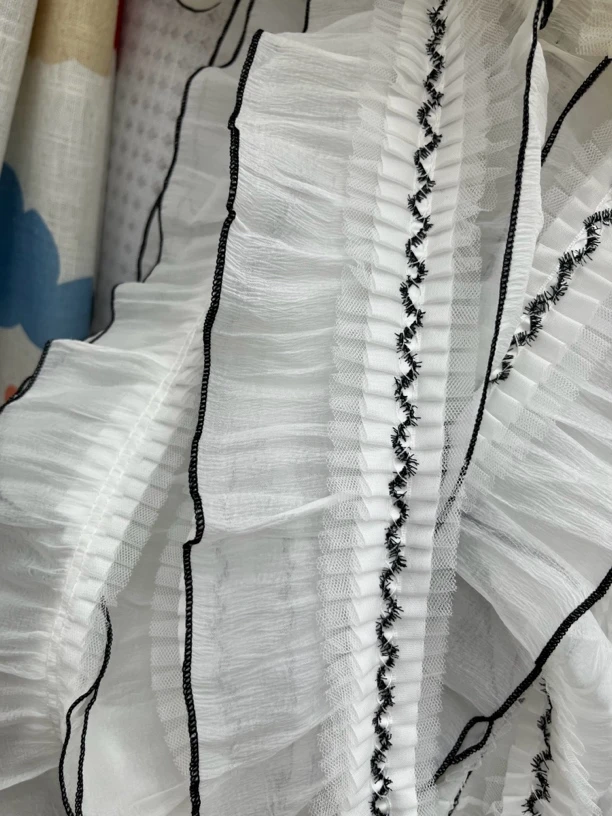 精致大荷叶边30码-窗帘窗纱服装