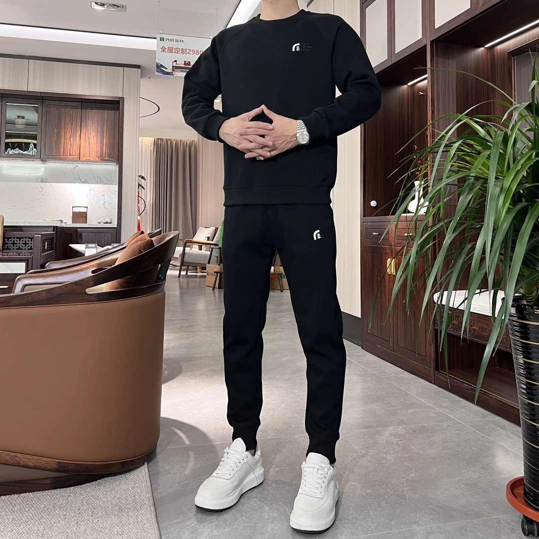 小树重磅重工束脚套装长袖时尚运动休闲潮流潮流秋冬秋季冬季男装