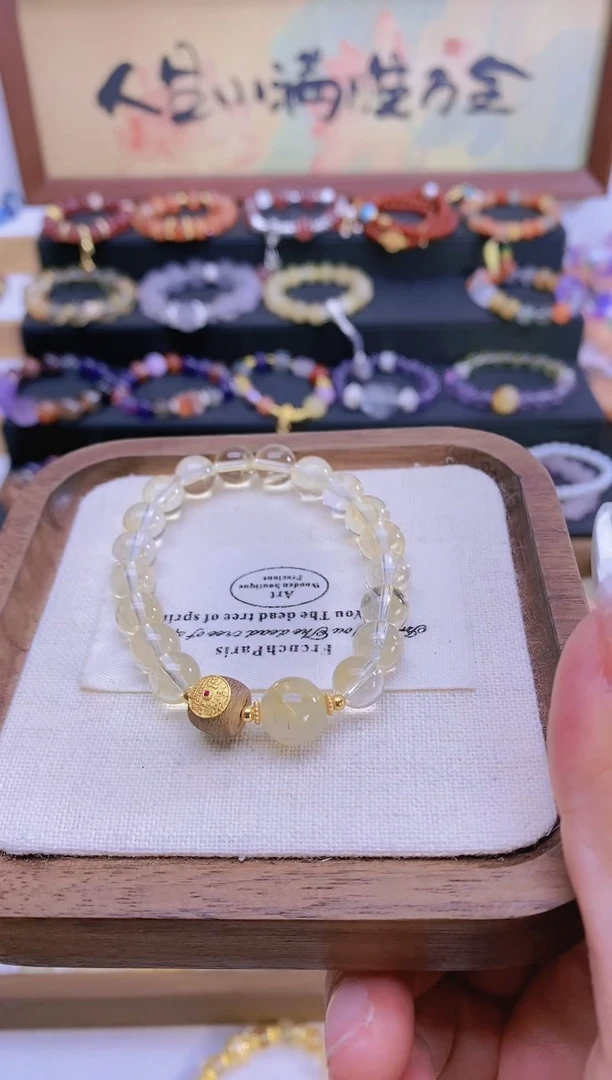 【闪购商品】水晶手链未镶嵌黄水手串