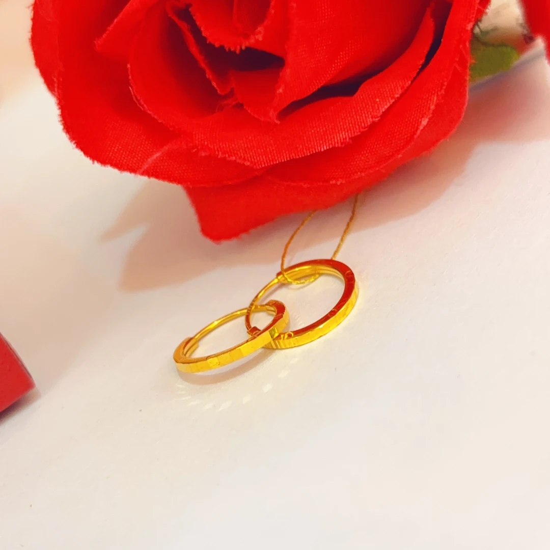 足金耳饰5G工艺克重0.93克