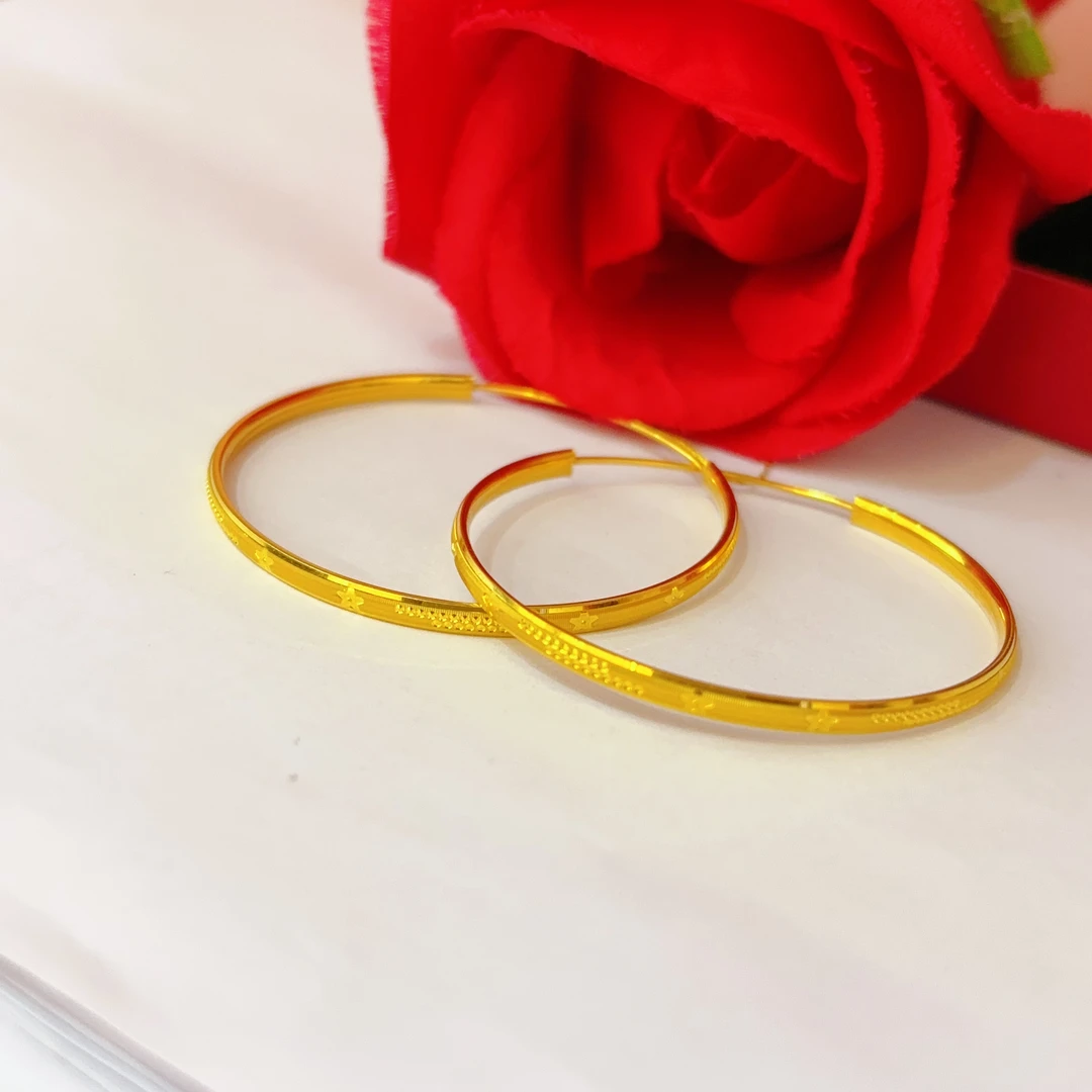 足金耳饰5G工艺克重6.06克