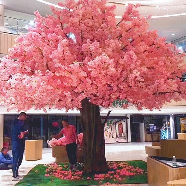 仿真樱花树大型室内装饰公司桃花树酒店专用装饰造景仿真造型大树
