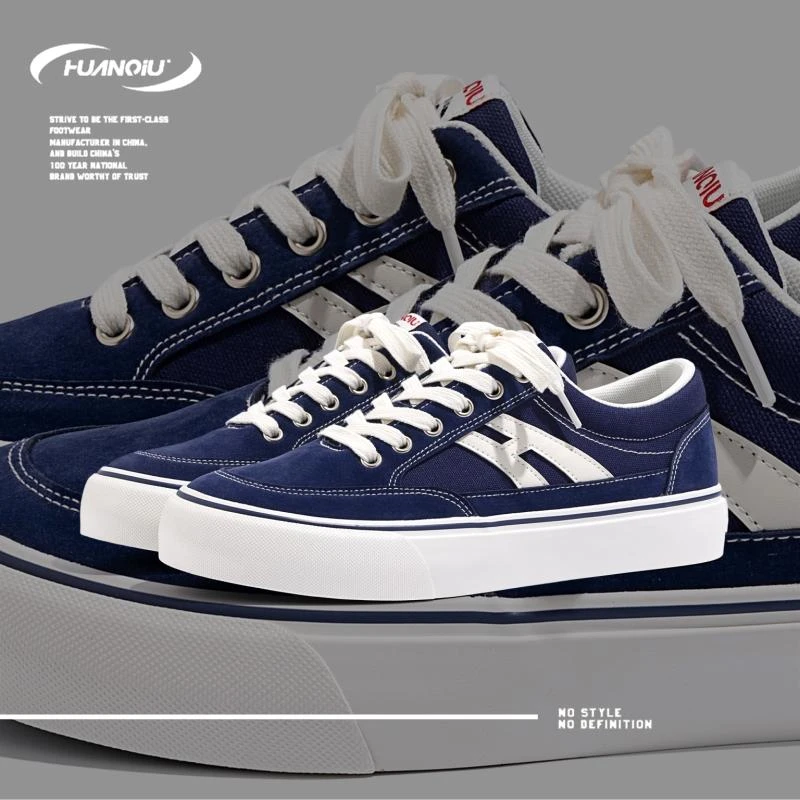 环球厚底帆布鞋男款2025春季新款爆款百搭男鞋潮流休闲百搭板鞋男