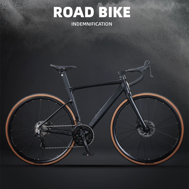 凤凰铝合金弯把公路自行车18速油碟超轻男士学生竞速骑行女款单车