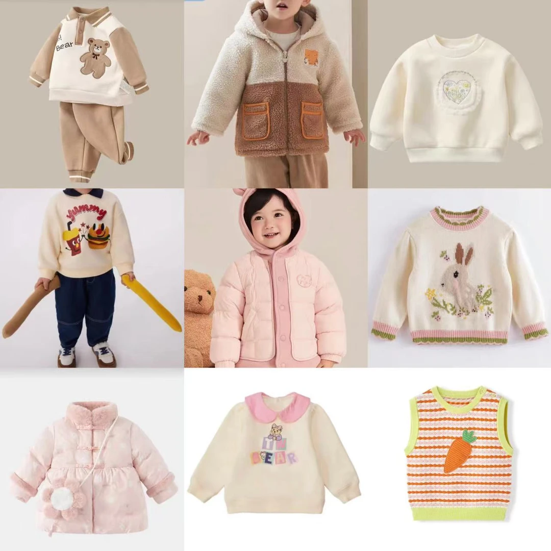 新2号C新款孤品洋气针织衫小童女宝冬款儿童宝宝幼儿秋冬外穿