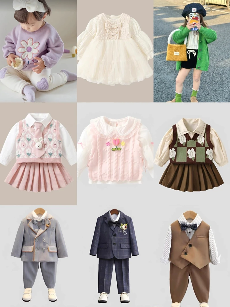 儿童粉色领子衬衫上衣童装女童长袖牛仔蓝色春款春秋翻领