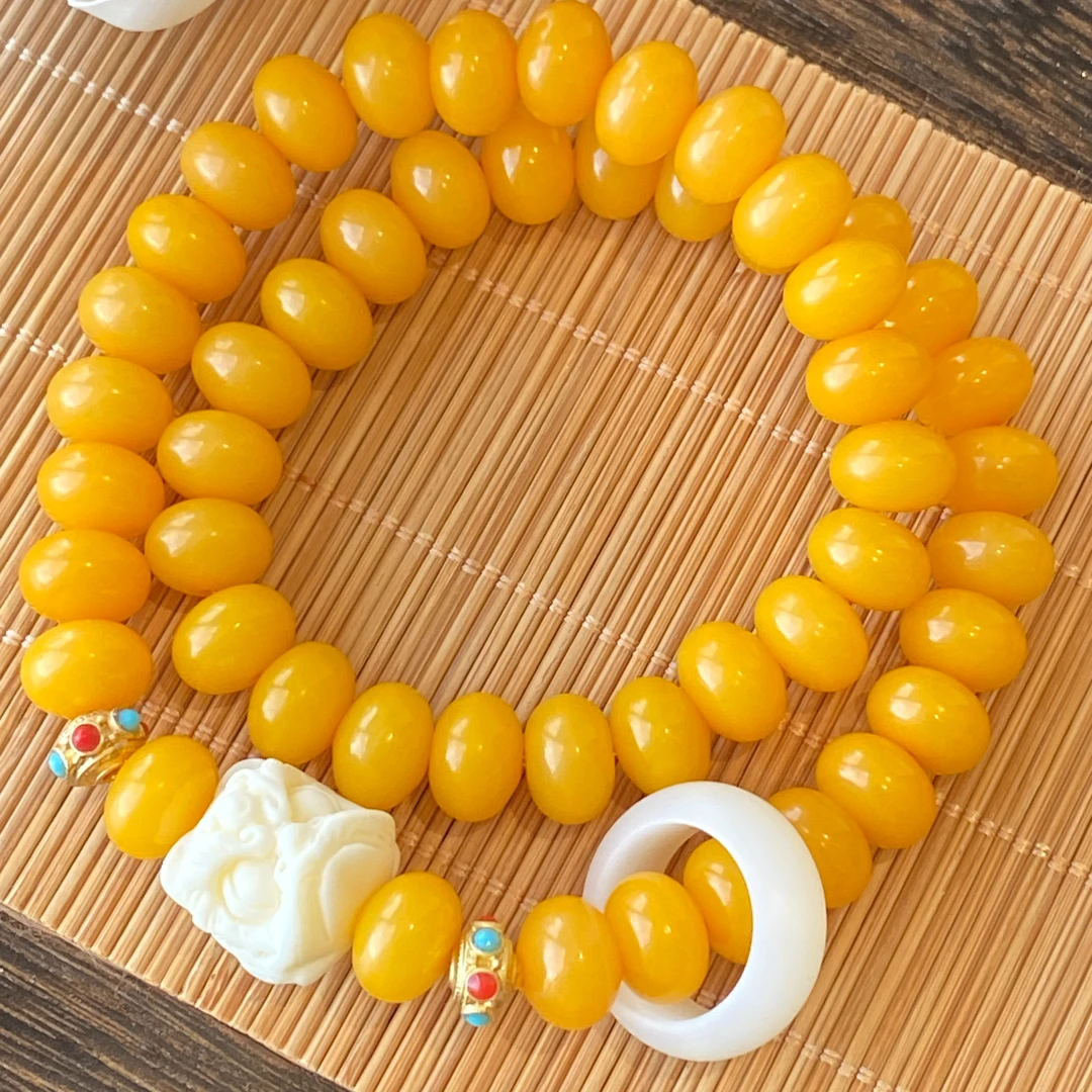 风化菩提醒狮头祈福手串包浆千眼菩提原果菩提子批发正宗手持手串