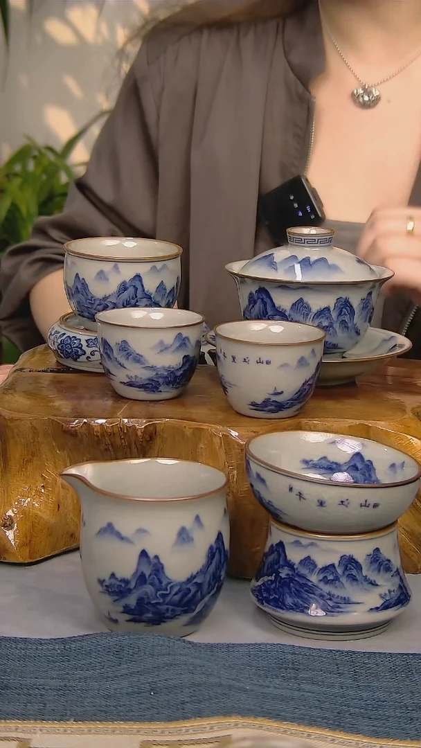 【闪购商品】 简装家用款7件套 陶瓷家用茶具系列