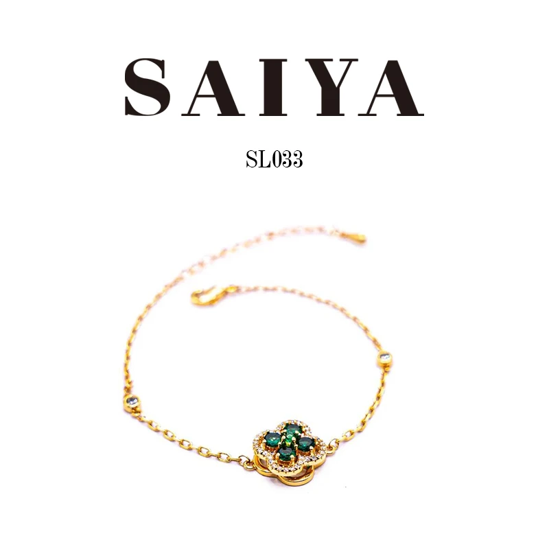 高版本925银针+真金电镀 精工轴承旋转四叶草耳环SL033