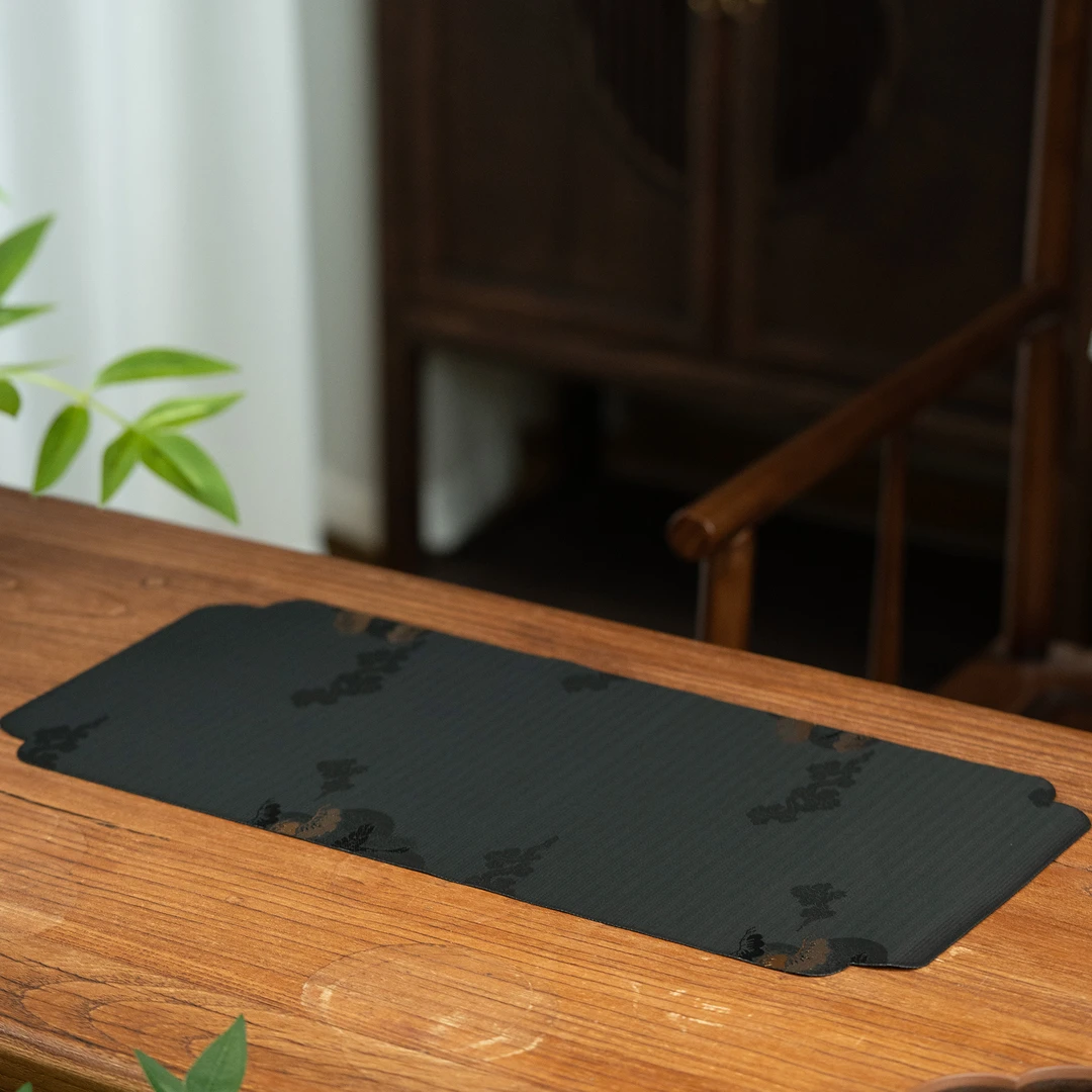 【利贞l云松织锦茶席】茶桌茶道茶垫布小茶席长48cm宽23cm福利系列