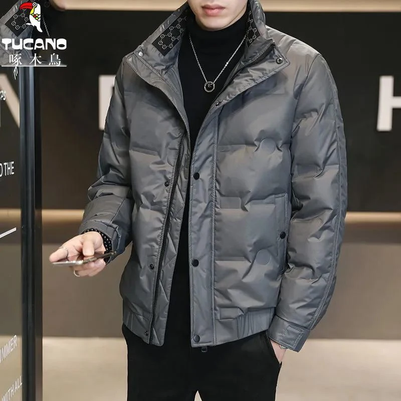 TUCANO/啄木鳥男士羽绒服短款冬季保暖休闲潮流加厚男士外套百搭