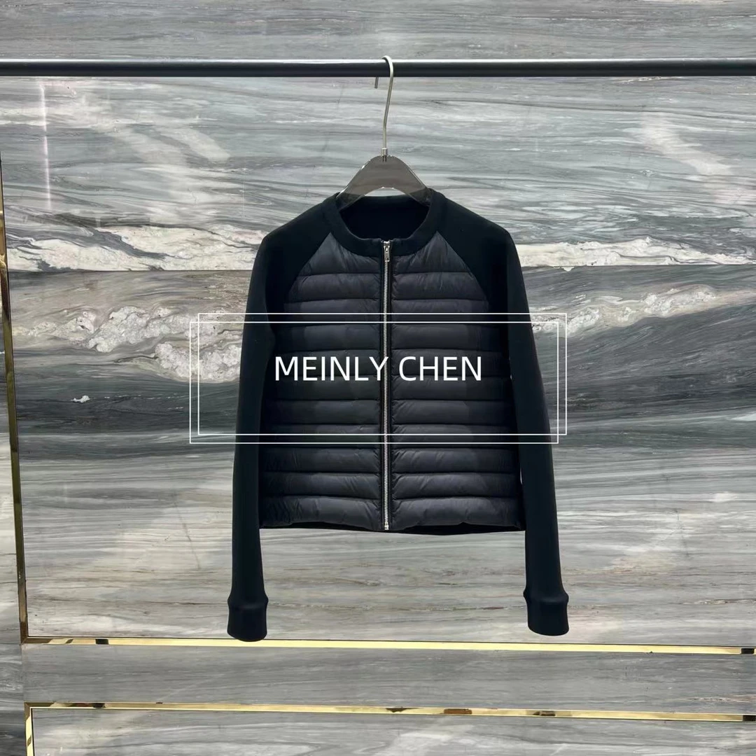 【MEINLY  CHEN】【夹克】高端设计师款女款修身轻薄鹅绒服823311