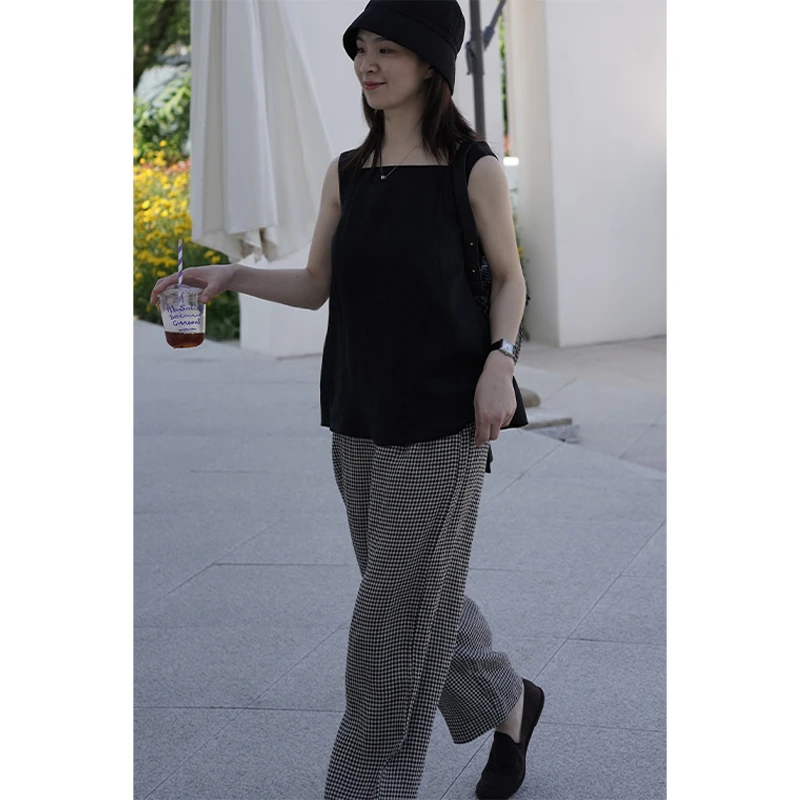 【MEINLY  CHEN】【黑麻上衣】高端设计师款时尚显瘦上衣8824538