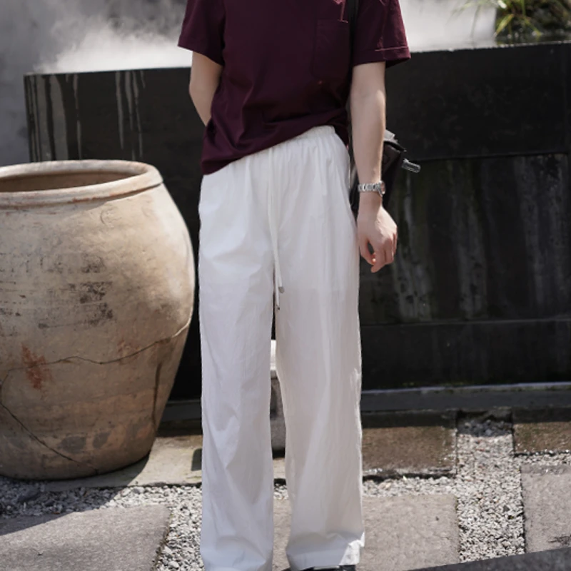 【MEINLY  CHEN】【空气裤】高端设计师款抽绳空气休闲裤824155