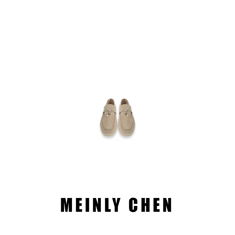 【MEINLY  CHEN】高端设计师款时尚简约百搭复古乐福鞋24030