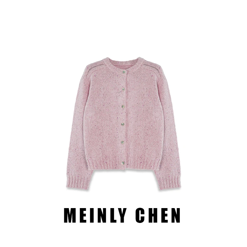 【MEINLY  CHEN】【奶芙甜心】高端设计师款百搭软糯针织衫67669