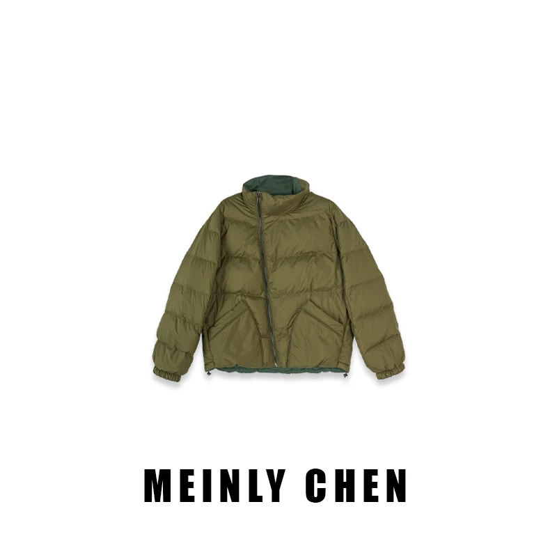 【MEINLY CHEN】【绿泡芙】高端设计师款时尚休闲保暖鹅绒服824343