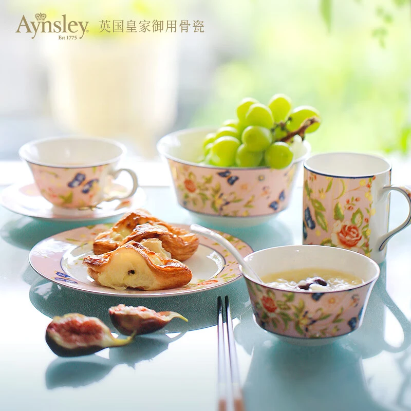 【新年热卖】【Aynsley安斯丽】小屋花园系列1人食5件餐具套装