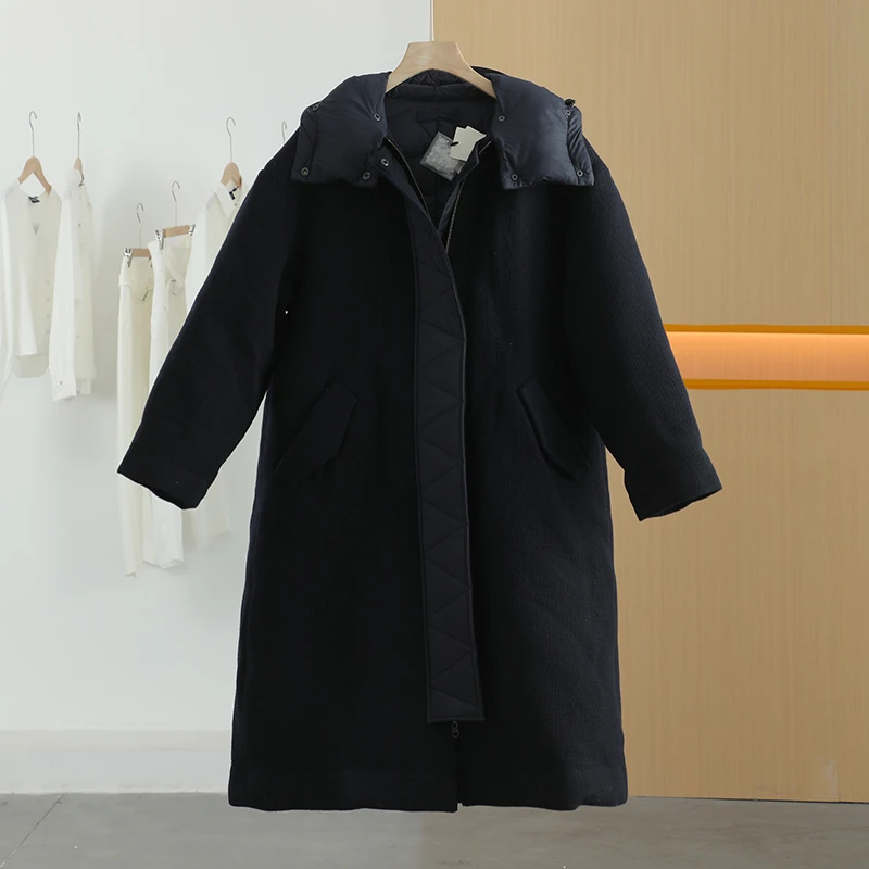 【唐长老自营】货号24592女装冬新款休闲长款羽绒服J