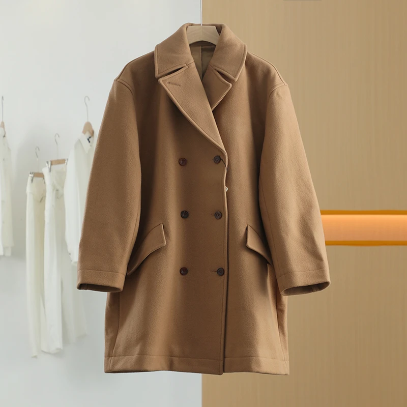 【唐长老自营】货号45970女装冬新款短款呢大衣J