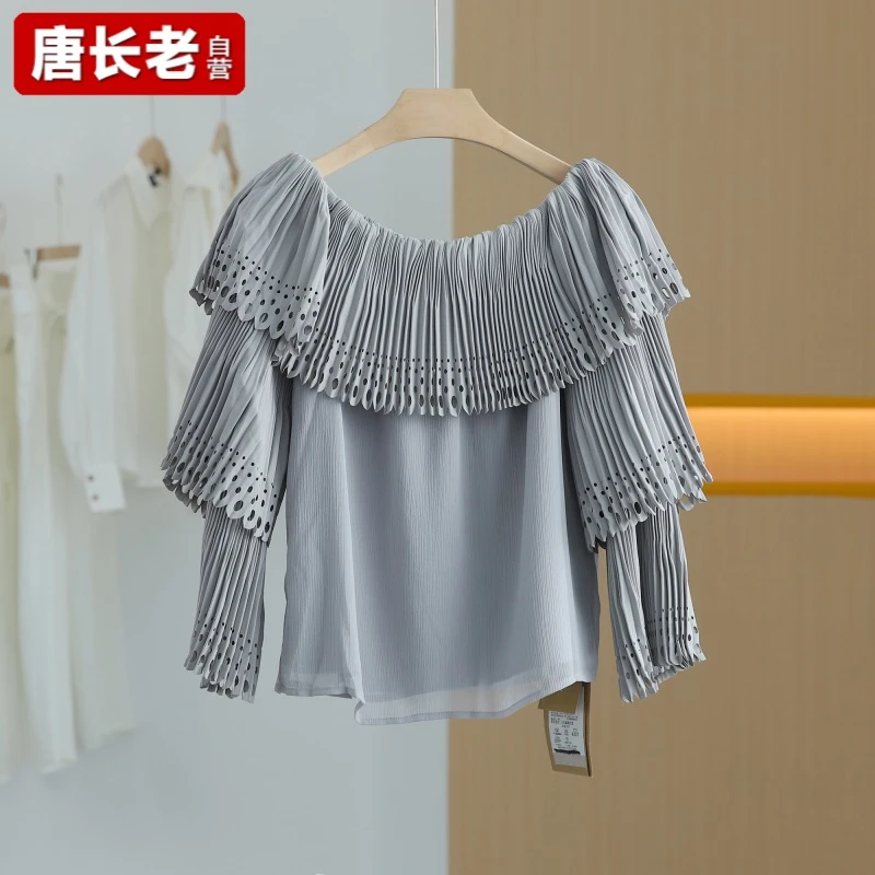 【唐长老自营】货号16220女装新款雪纺衫DHLT01-80