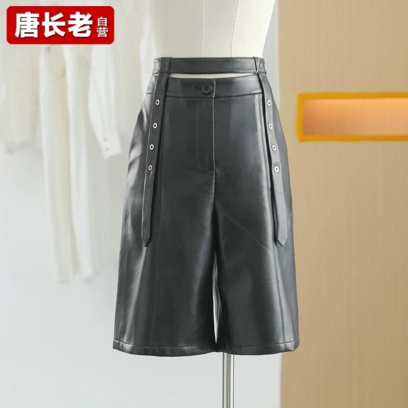 【唐长老自营】货号H1474女装新款时尚直筒五分裤HBL