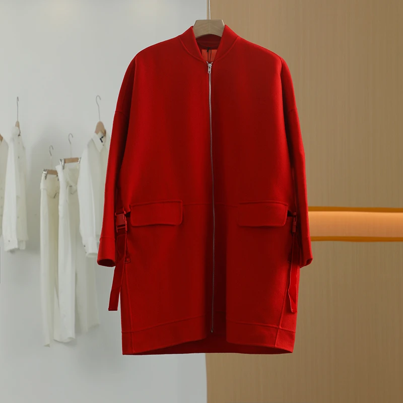 【唐长老自营】货号84606女装冬新款毛呢夹克外套J