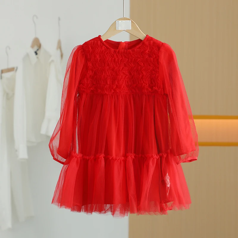 【唐长老自营】货号89144童装春秋新款圆领休闲连衣裙YTZ