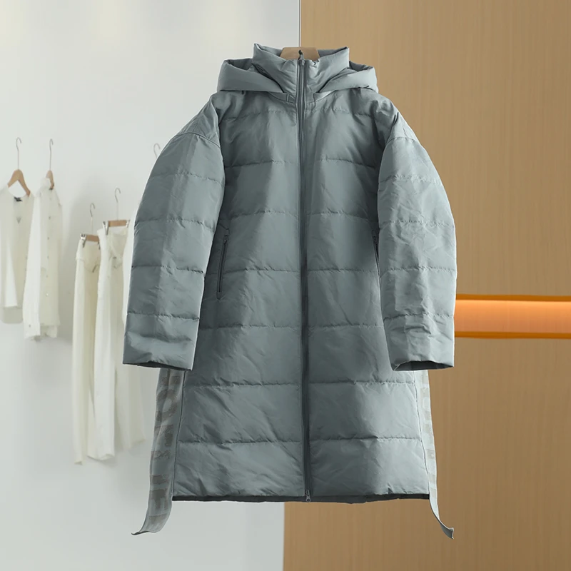 【唐长老自营】货号86166女装冬新款中长款保暖羽绒服J