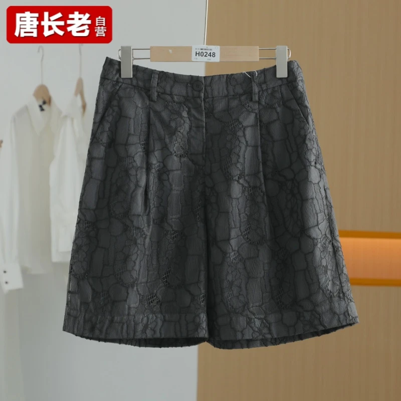 【唐长老自营】货号H0248女装新款复古直筒短裤HBL