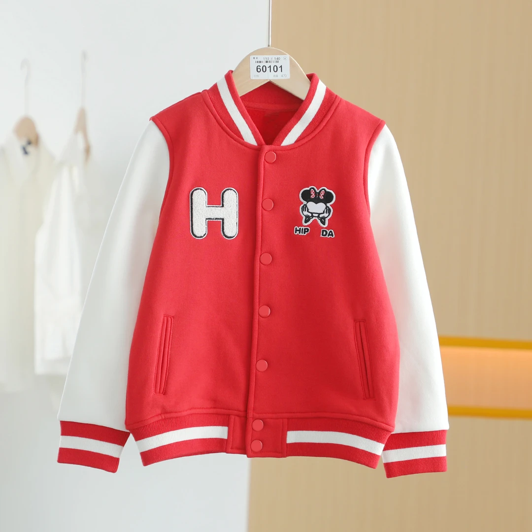 【唐长老自营】货号60101童装新款针织休闲棒球服-熊m