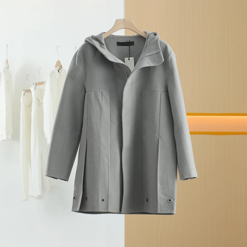 【唐长老自营】货号46105女装冬新款短款呢大衣J